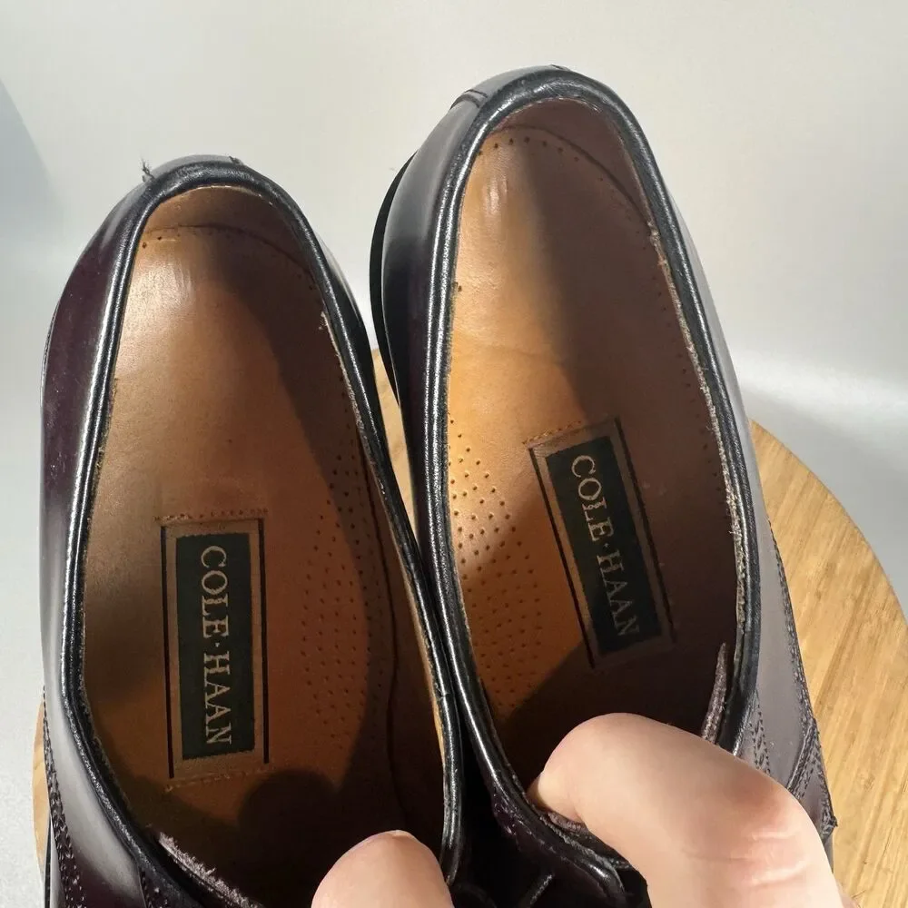 Cole Haan Cap Toe‎ Brown Oxford Dress Shoe Men's Size 10 M Lace Up